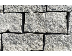 Mauerstein Porto Cinza, grau, allseits gespalten